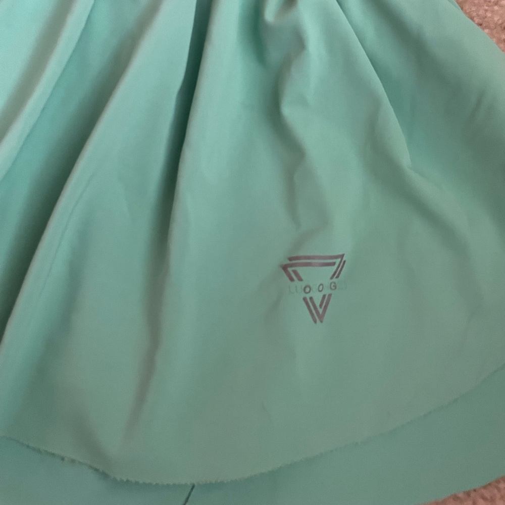 Mint Green Butterly Athletic Shorts - Picture 3 of 5
